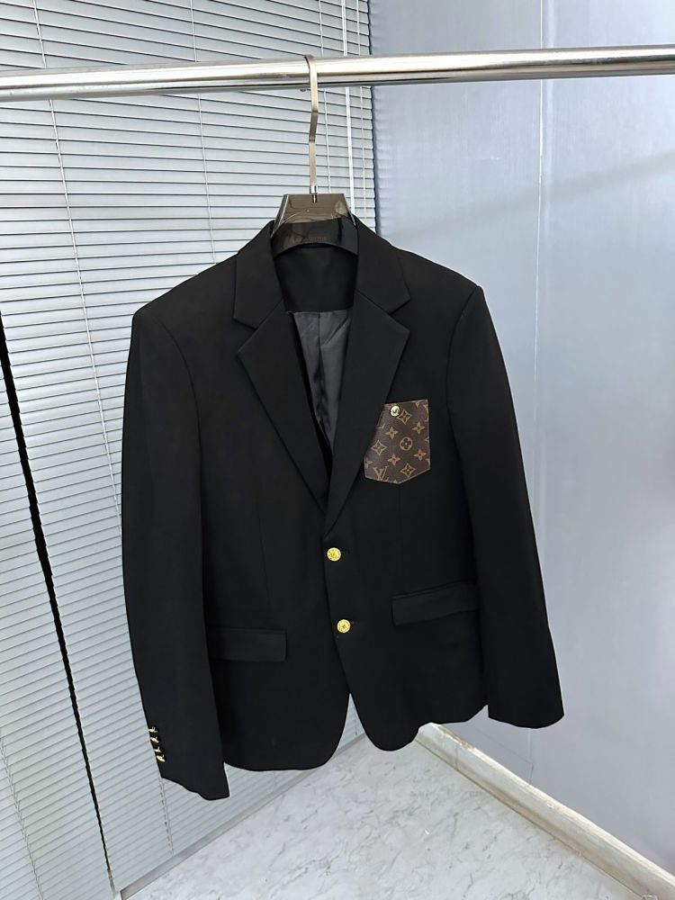 Louis Vuitton Paris Black Premium Quality Blazer-3