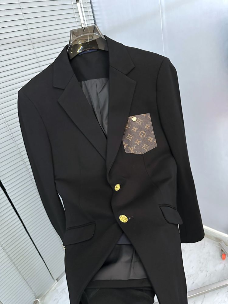 Louis Vuitton Paris Black Premium Quality Blazer-1