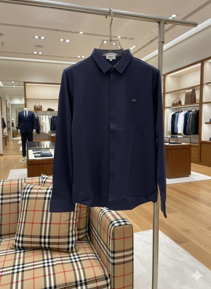 Burberry Blue Premium Quality Shirt-1