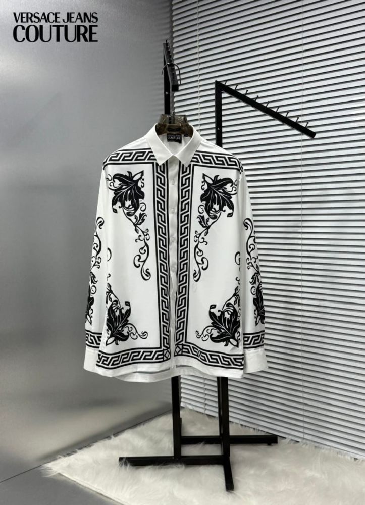 Versace White Premium Quality Cotton Shirt-1