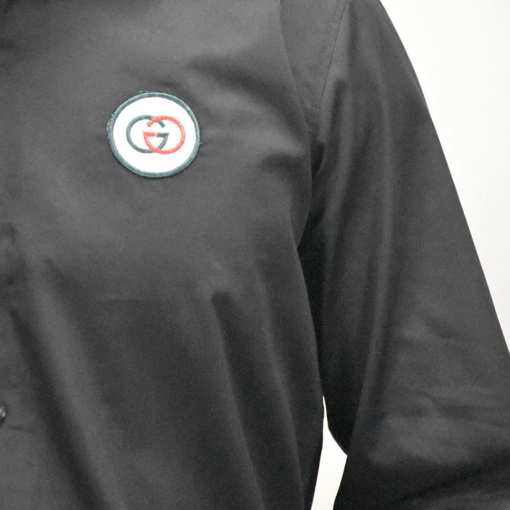 Gucci Embroidered logo Black Premium Shirt-4