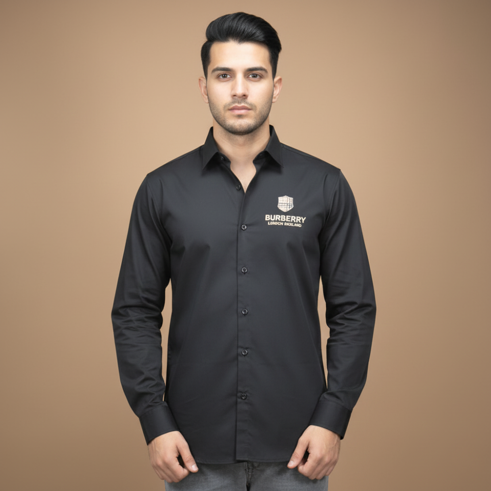 Burberry Black Premium Quality Shirt-1