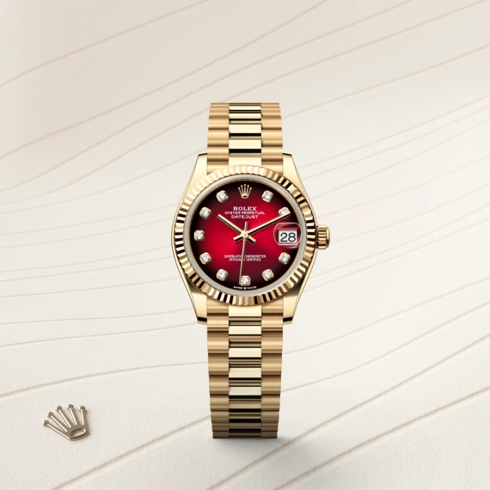 Rolex Oyster Perpetual Datejust 31 18 ct Yellow Gold Watch M278278-0049-3