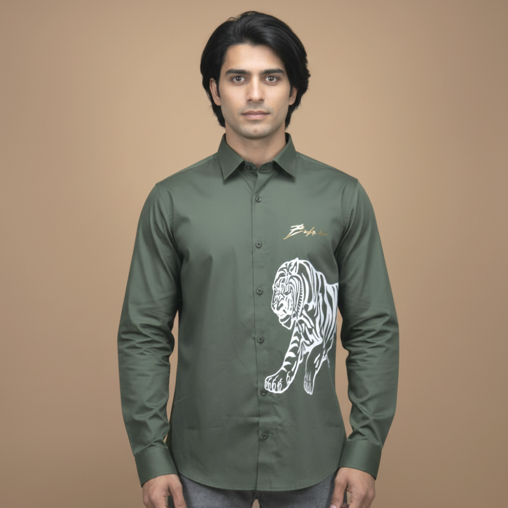 Balmain Green Premium Quality Shirt-thumb-1