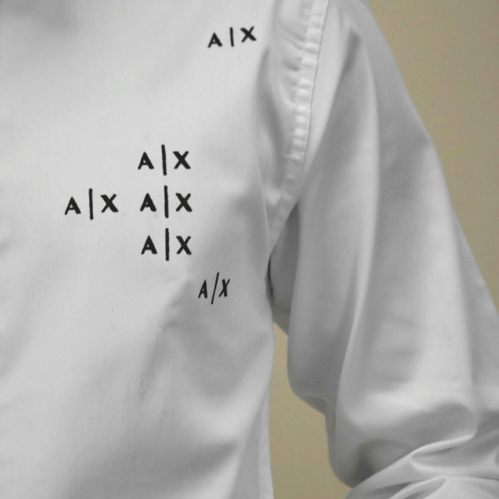 Armani Exchange Embroidered White Shirt-4