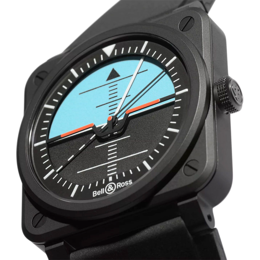 Bell & Ross BR-03 Horizon Blue & Black Dial Watch BR03A-HRZ-CE/SRB-3
