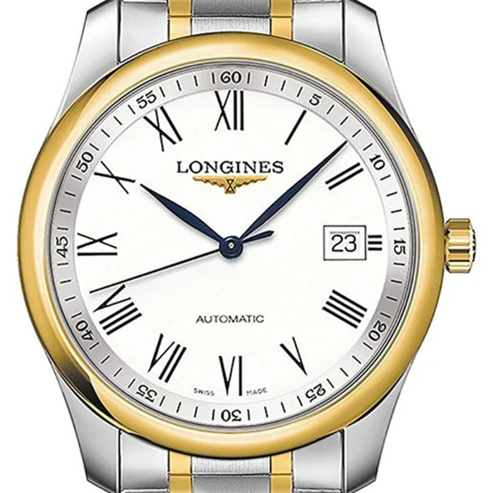 Longines Master Collection Automatic Two-Tone Stainless Steel White Dial Mens Watch L2.793.5.19.7-1