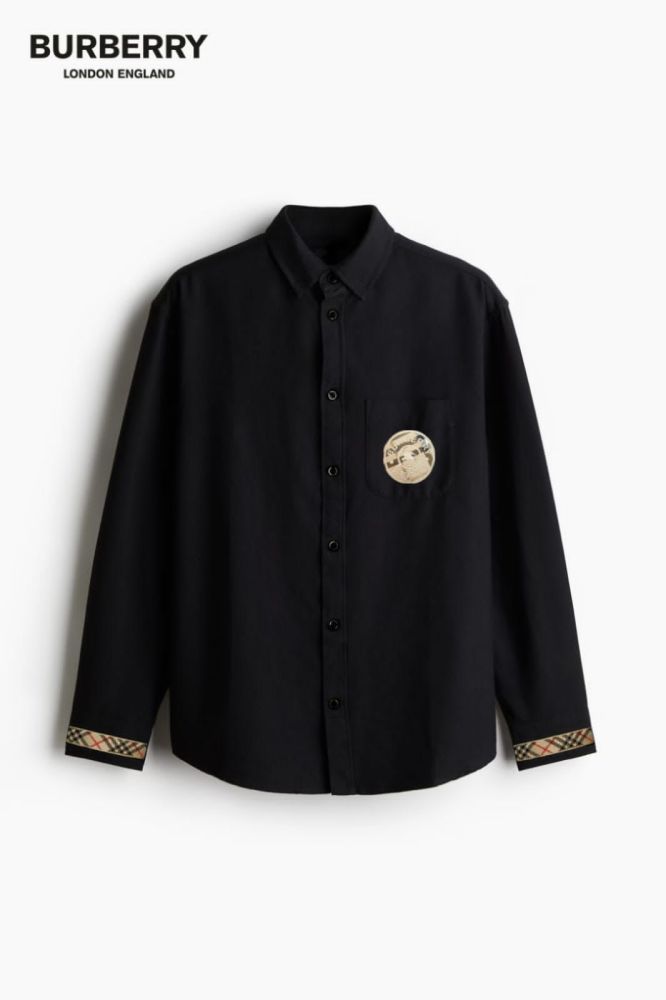 Burberry Black Premium Quality Shirt-thumb-1
