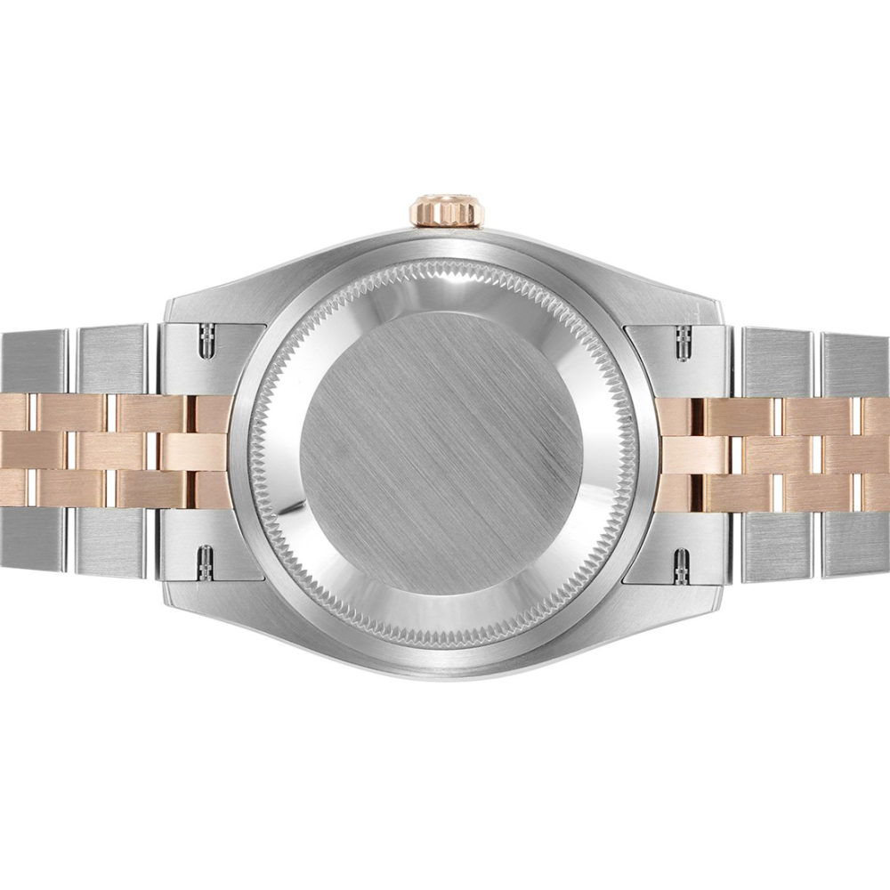 Rolex Datejust Dual Tone Bracelet Unique Silver Dial Watch 126231-2