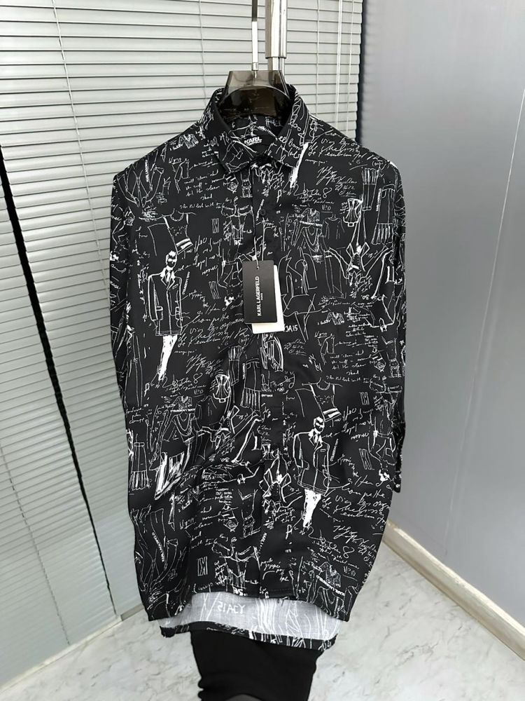 Karl Lagerfeld Black Premium Quality Shirt-thumb-3