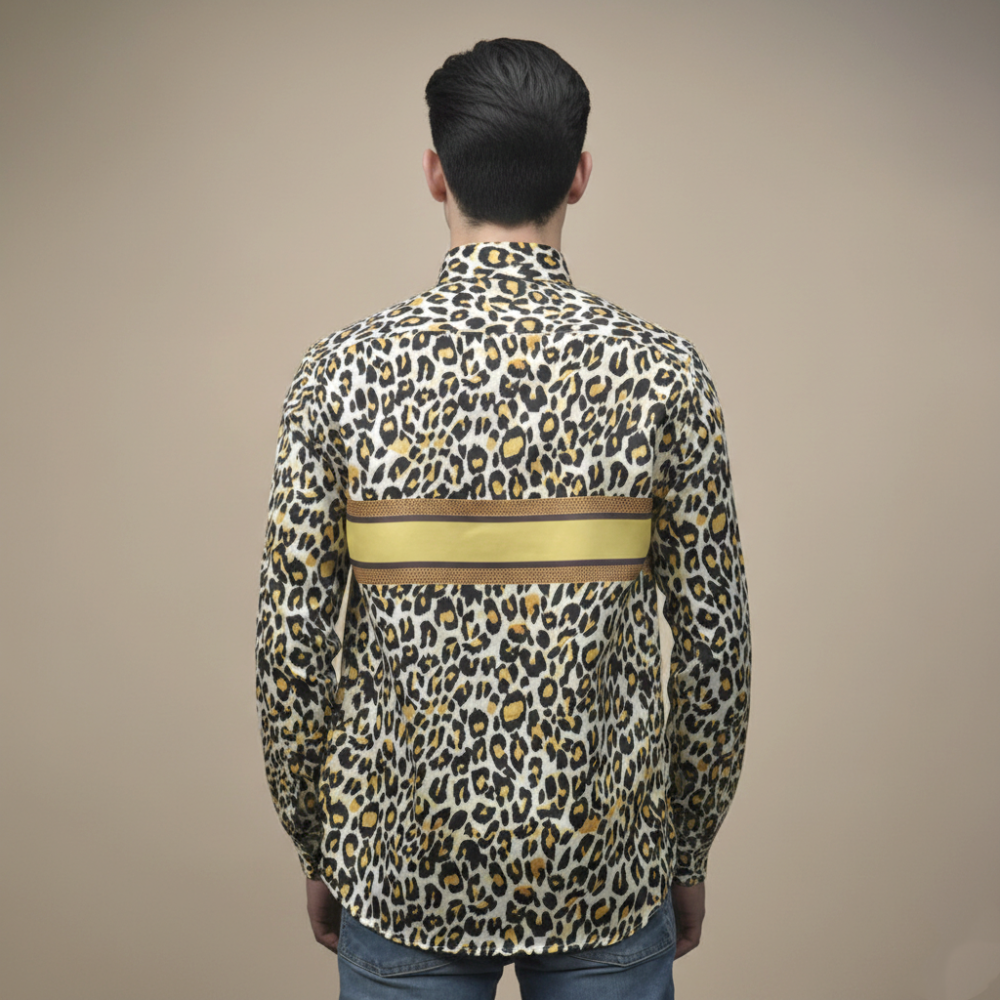 Dior Cheetah Printed Premium Quality Shirt-3