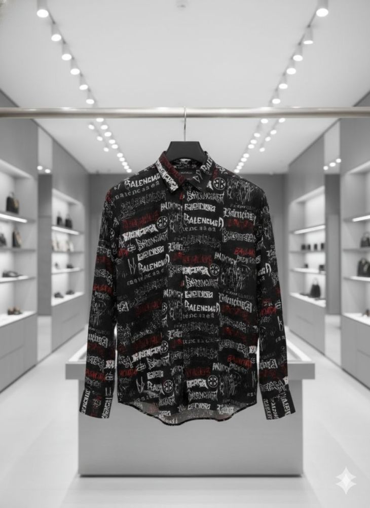 Balenciaga Black Premium Quality Designer Shirt-1
