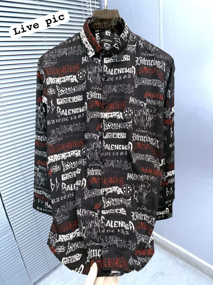 Balenciaga Black Premium Quality Designer Shirt-2