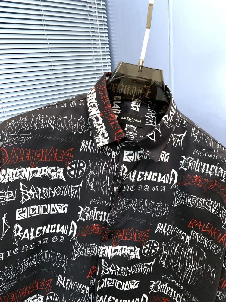 Balenciaga Black Premium Quality Designer Shirt-3