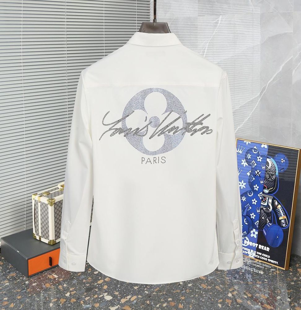 Louis Vuitton Monogram White Premium Cotton Shirt-1