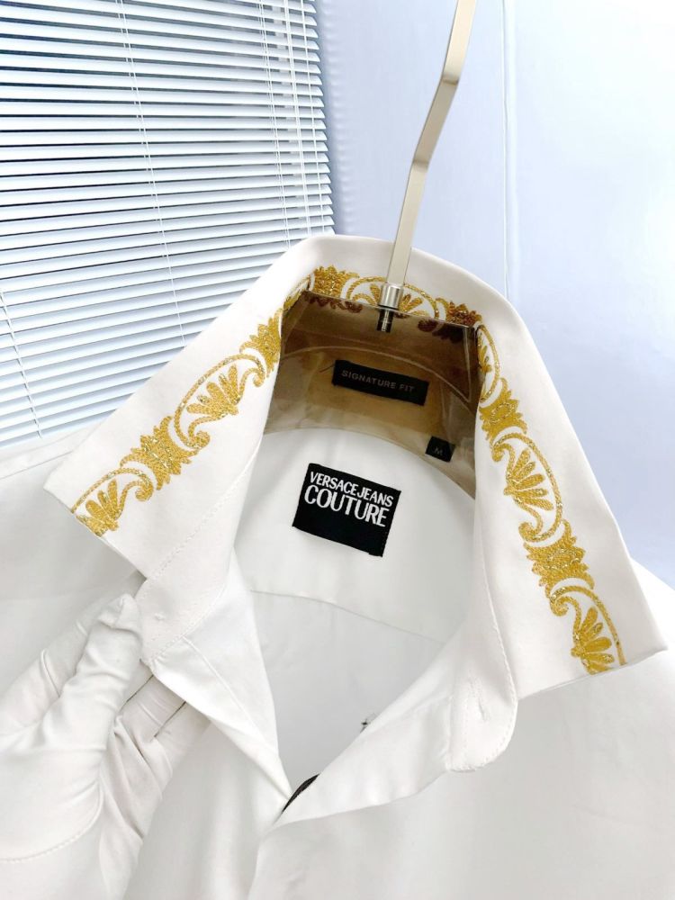 Versace White Premium Quality Cotton Shirt-4