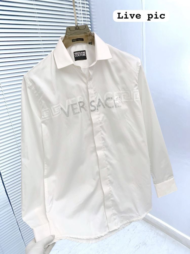 Versace White Premium Quality Cotton Shirt-thumb-4