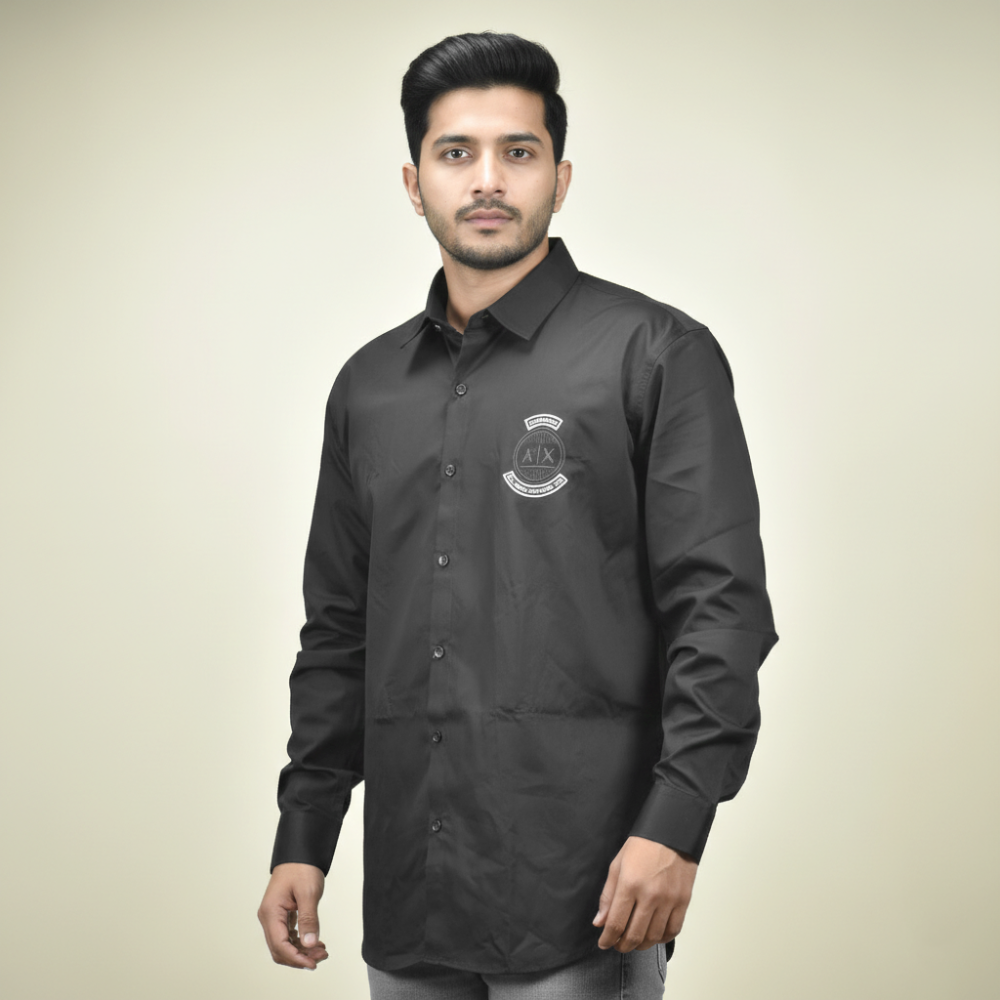 Armani Exchange Black Premium Quality Shirt-thumb-0