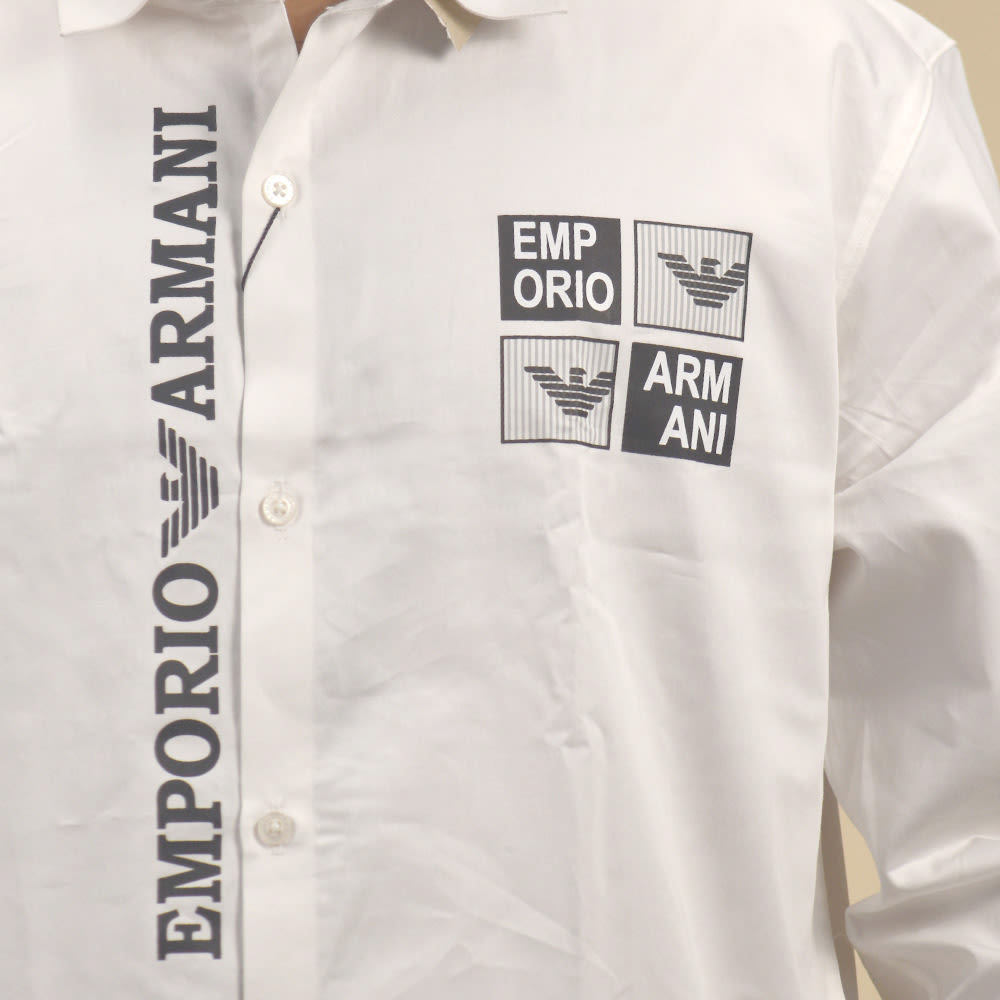 Emporio Armani White Premium Quality Shirt-4