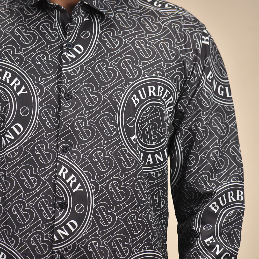 Burberry Black Premium Quality Shirt-4
