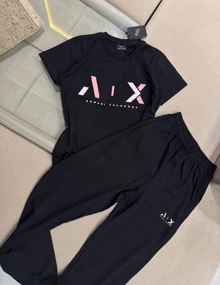 Armani Exchange Black Premium Quality Co-ord Set-2