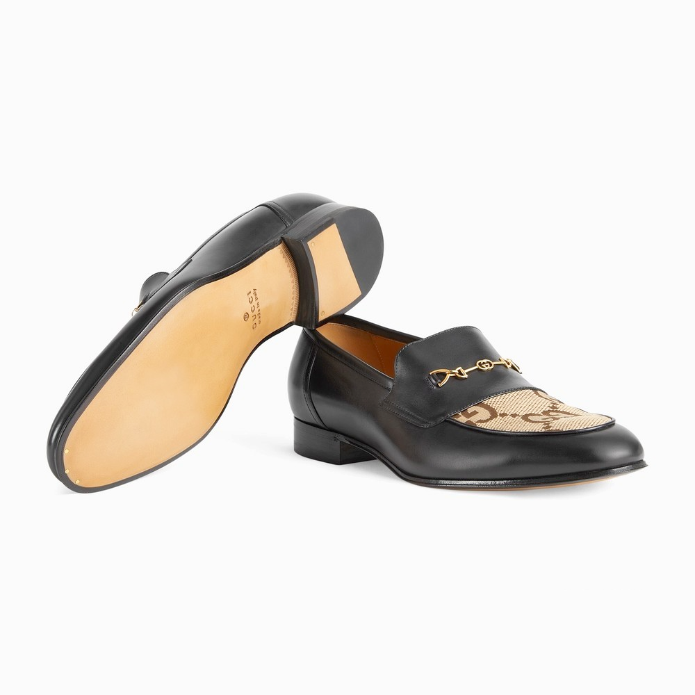 Gucci Embroidery Black & Brown Premium Loafer-2