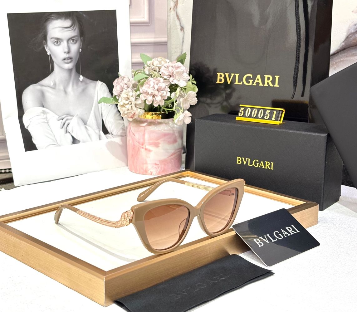 Bvlgari Brown Luxury Sunglasses-1