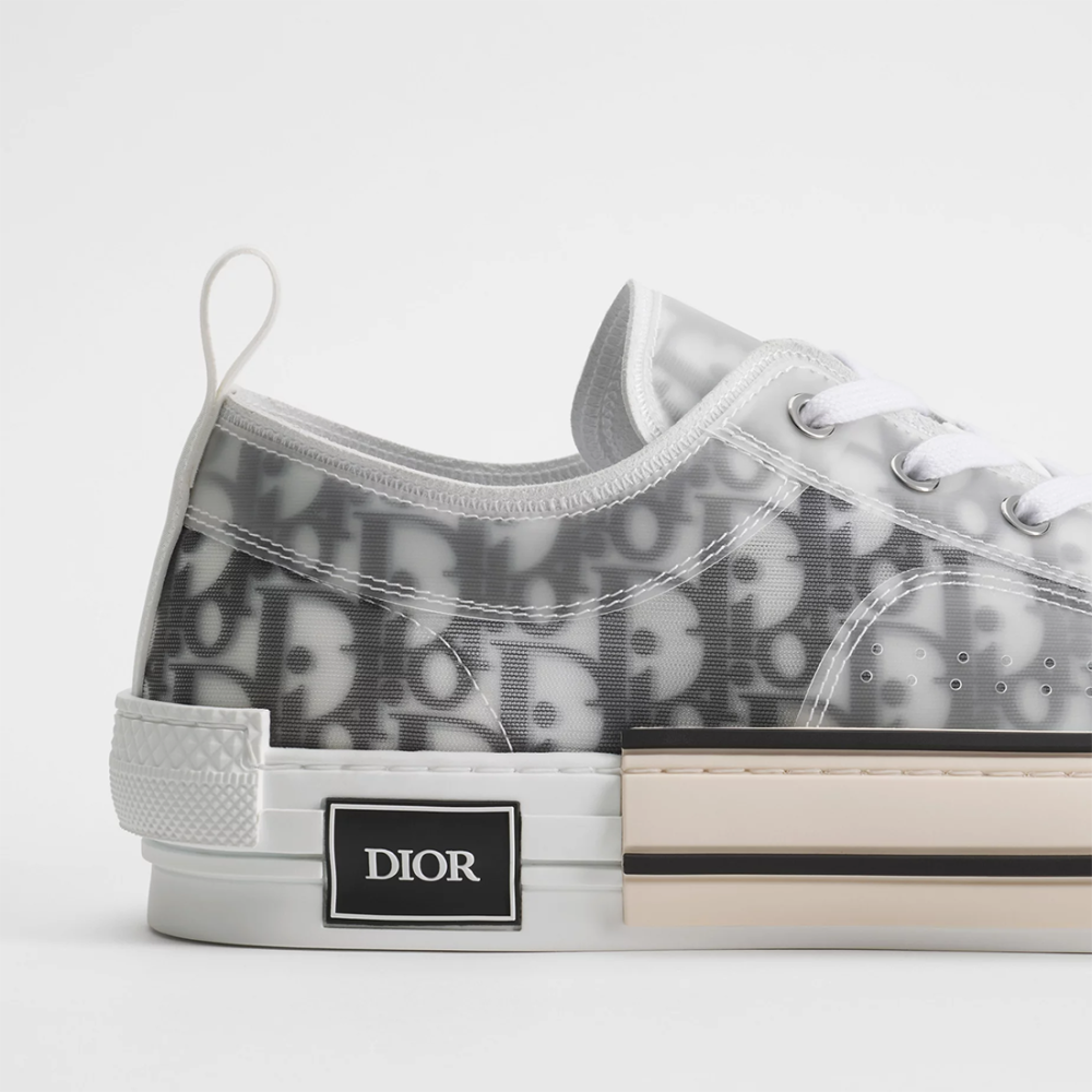 Dior Oblique Canvas B23 League White & Black Low-Top Sneaker-4