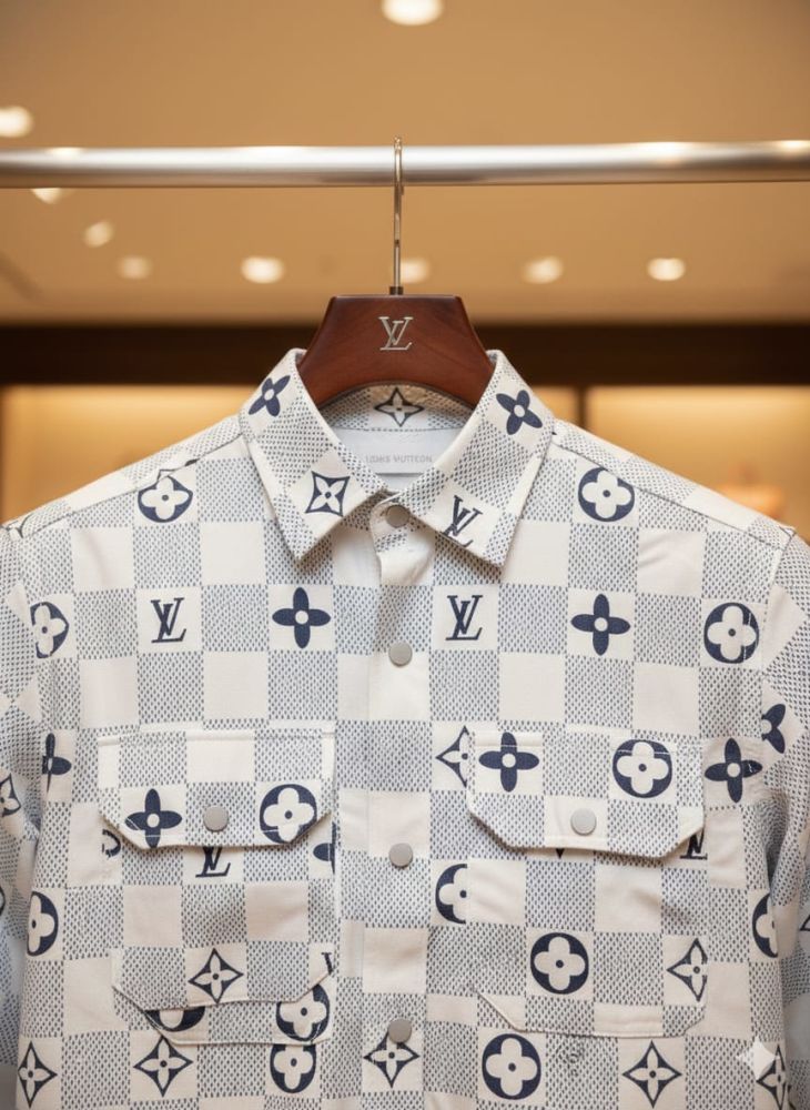 Louis Vuitton Monogram White Premium Cotton Shirt-1