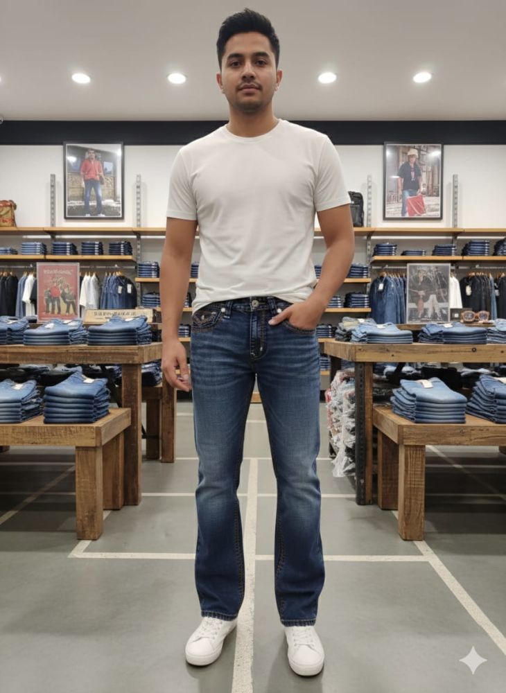 True Religion Dark Blue Premium Quality Denim Jeans-2