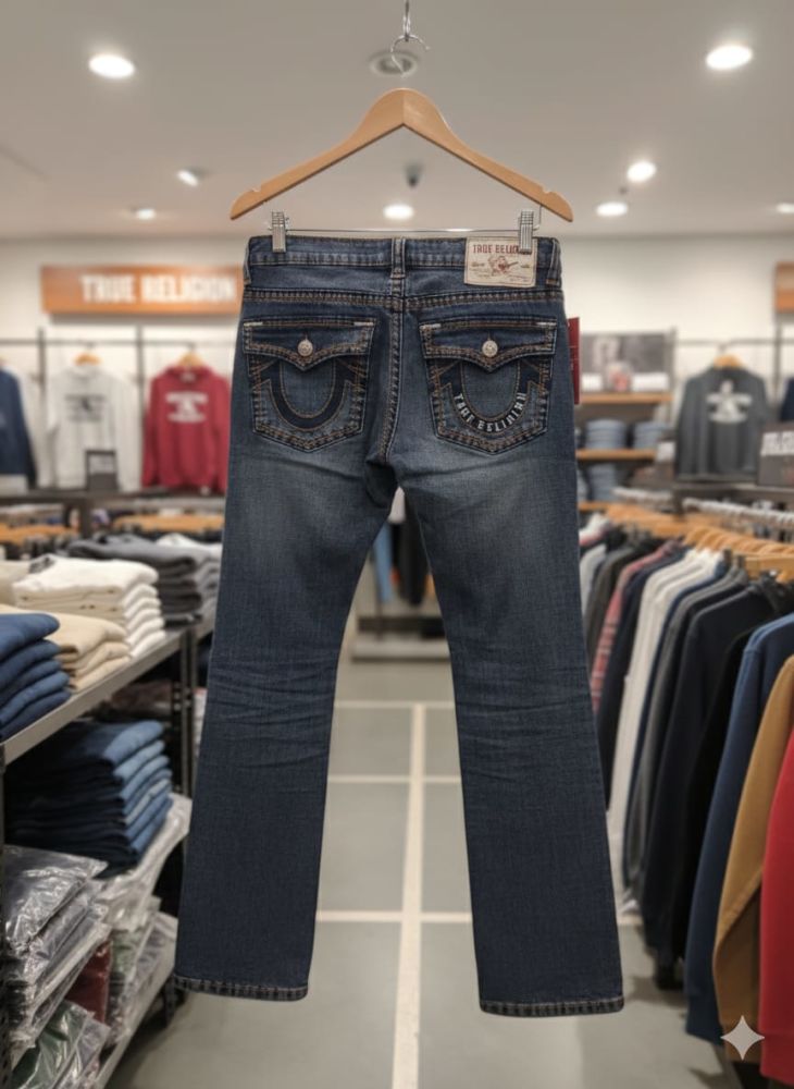 True Religion Light Blue Premium Quality Denim Jeans-1