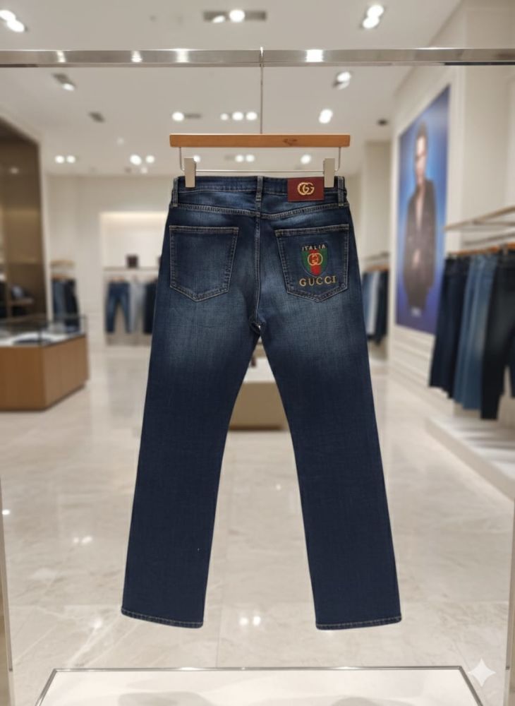 Gucci Dark Blue Premium Quality Jeans-1
