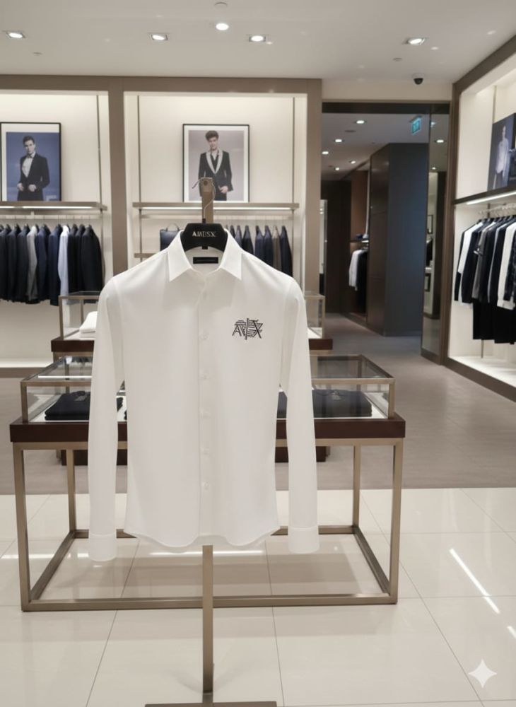 Armani Exchange White Premium Quality Cotton Shirt-3