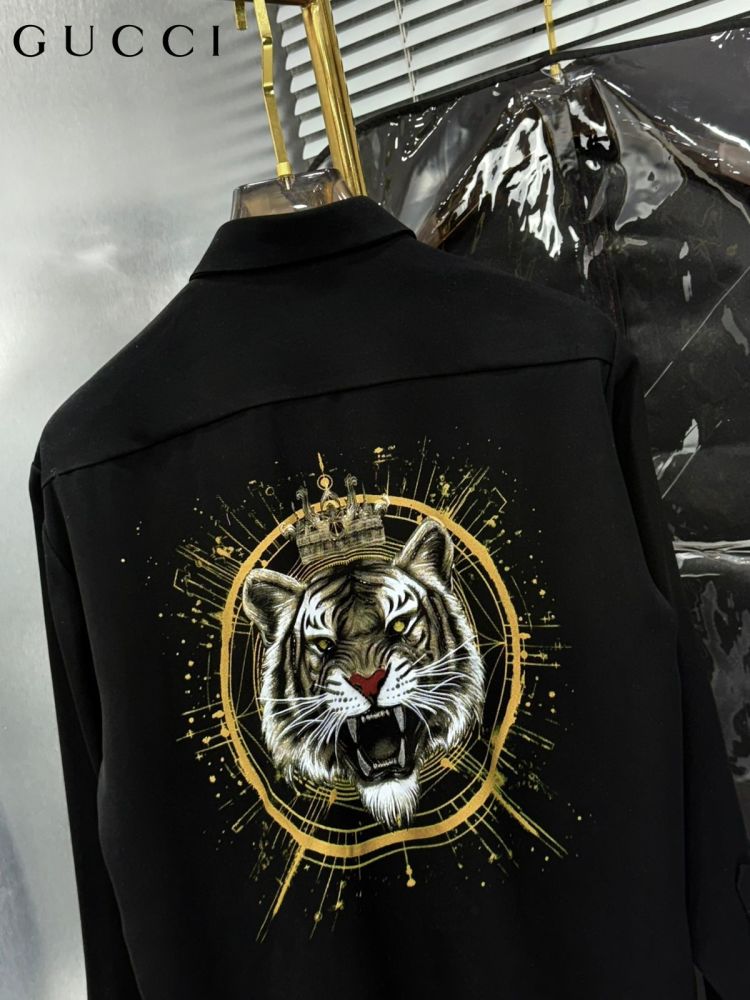 Gucci Black Premium Quality Cotton Shirt-3