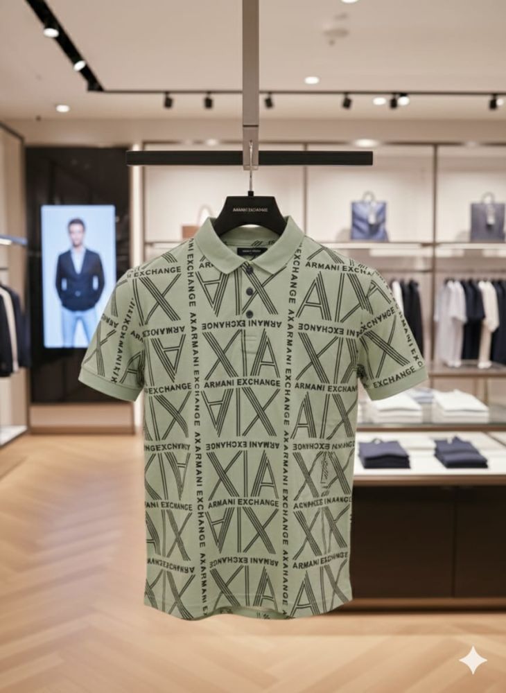 Armani Exchange Green Premium Quality T-shirt-3