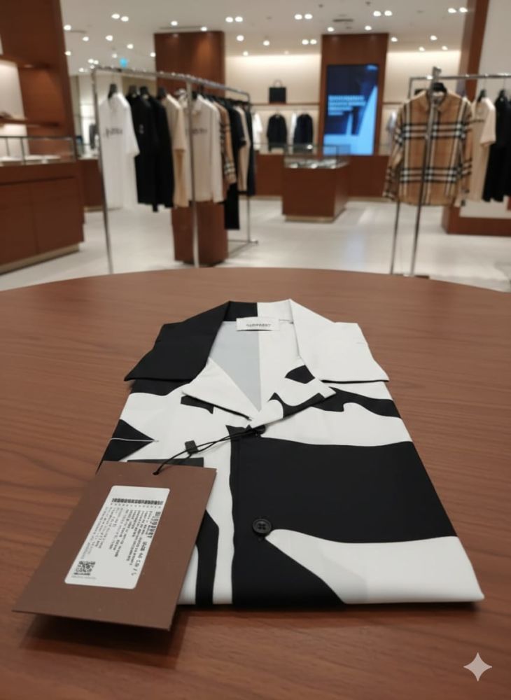 Burberry Printed Premium Quality Short Sleeve Shirt-2