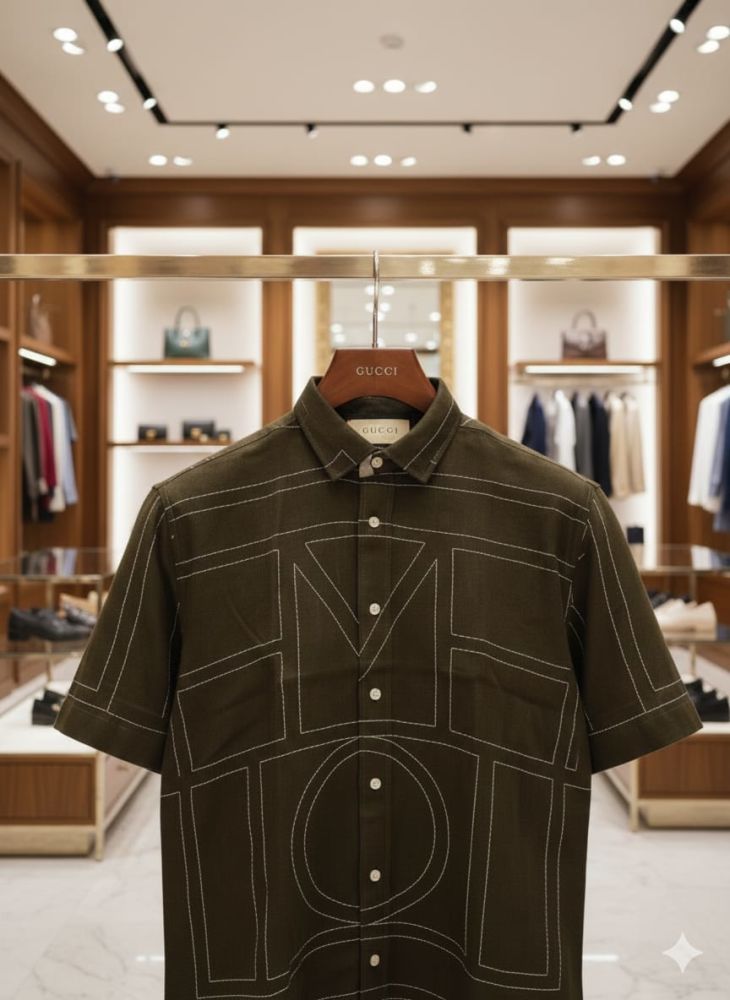 Gucci Printed Premium Quality Short Sleeve Shirt-2