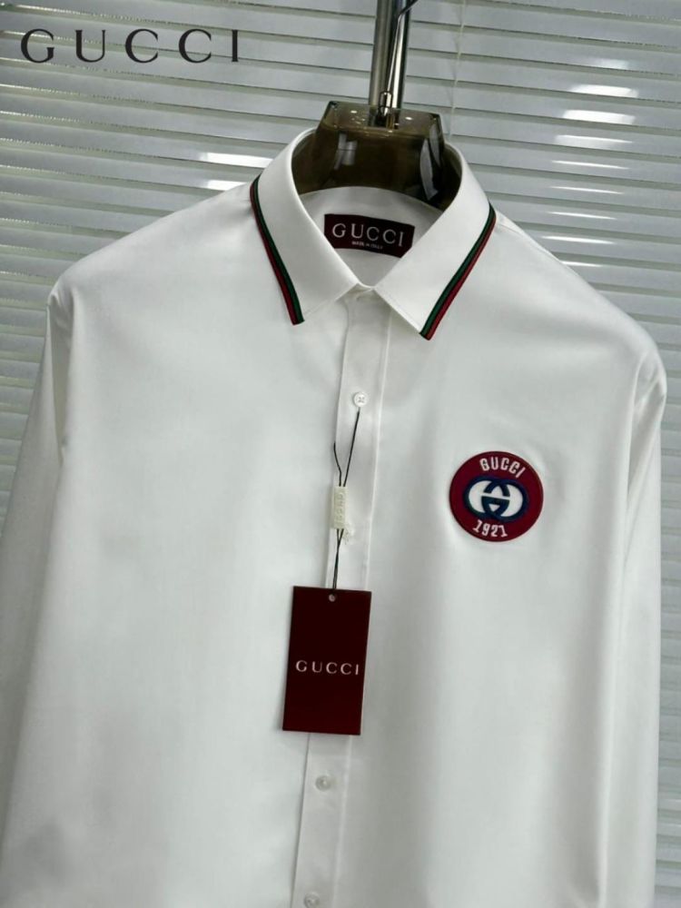Gucci White Premium Quality Cotton Shirt-1