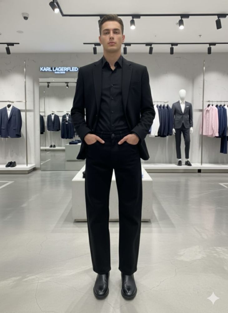 Karl Lagerfeld Black Premium Quality Jeans-3