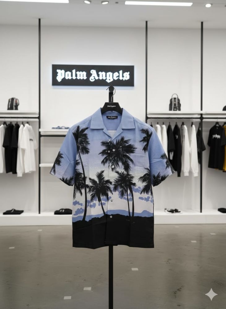 Palm Angel Printed Premium Quality Short Sleeve Shirt-2