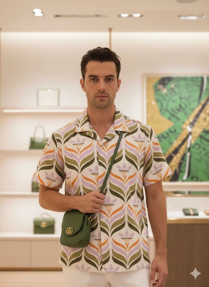 Gucci Printed Premium Quality Short Sleeve Shirt-1