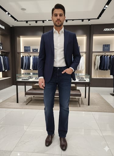 Emporio Armani Blue Premium Quality Jeans-2