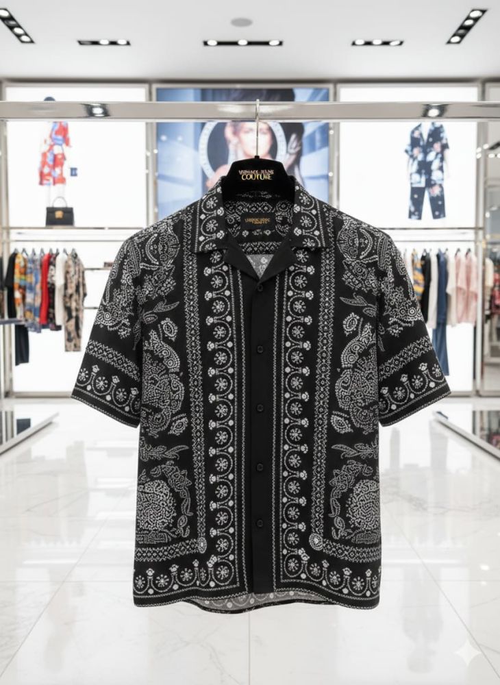 Versace Printed Premium Quality Short Sleeve Shirt-2