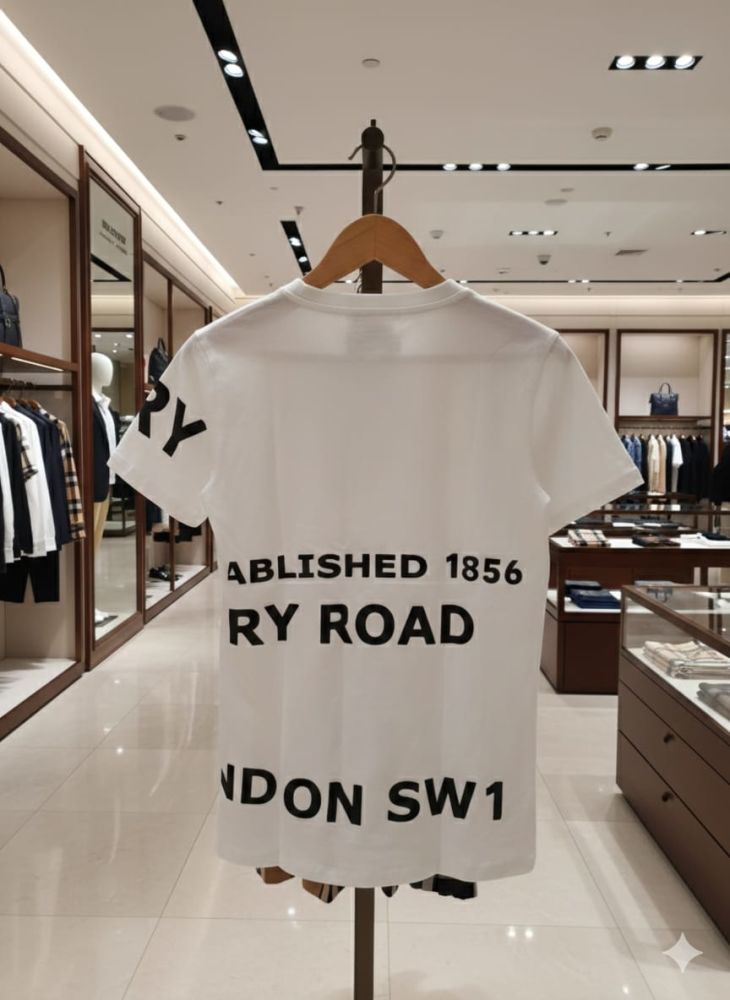Burberry White Premium Exclusive Polo T-shirt-3