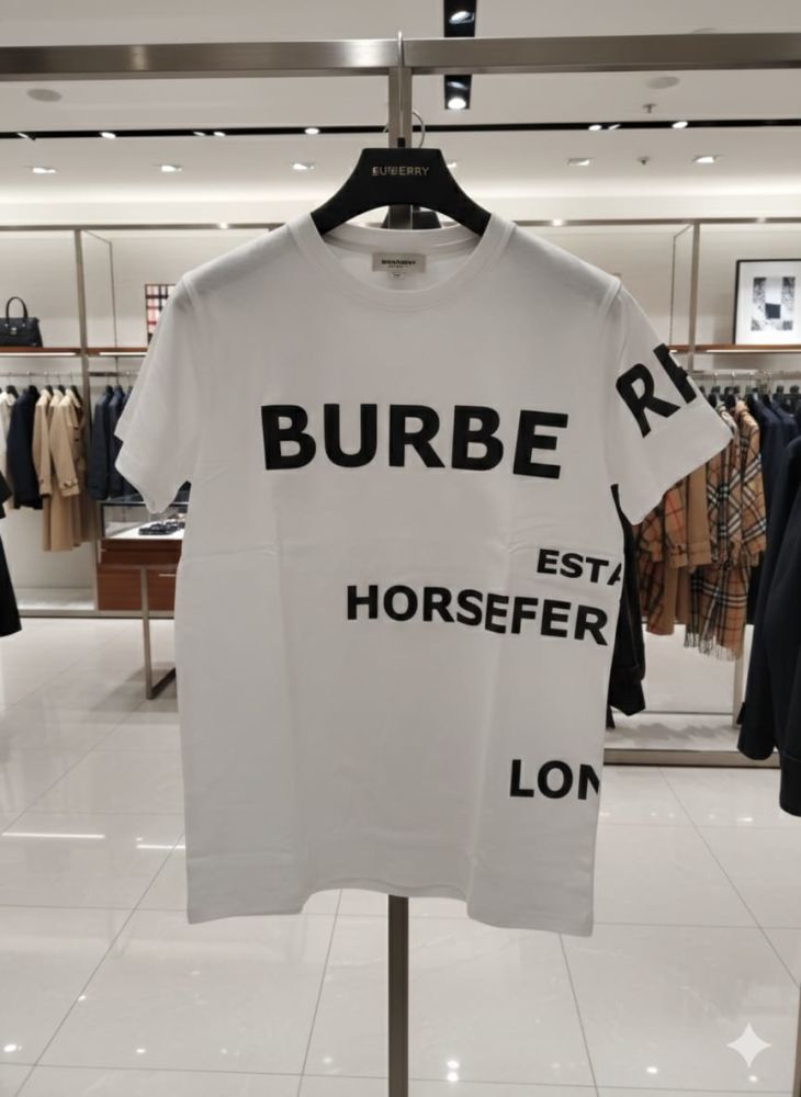 Burberry White Premium Exclusive Polo T-shirt-4