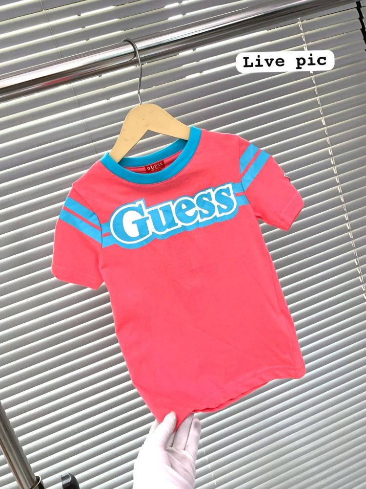 Guess Pink Kids Premium Quality T-shirt-3