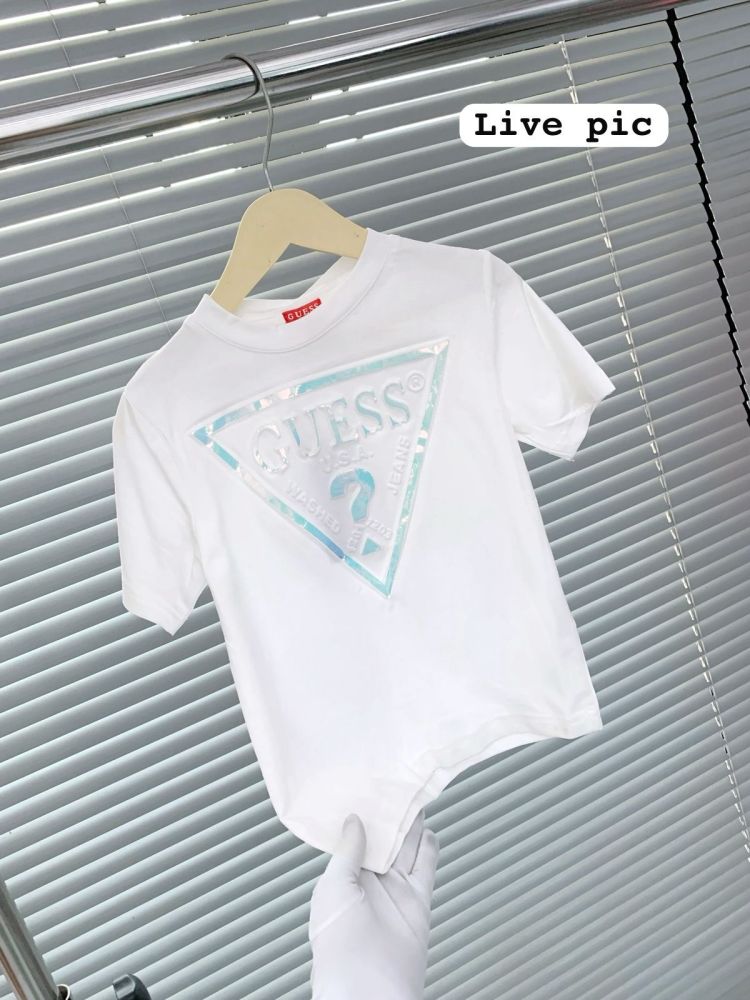 Guess White Kids Premium Quality T-shirt-1
