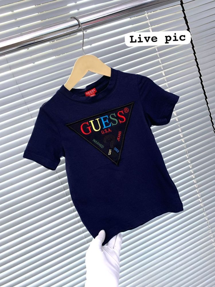 Guess Blue Kids Premium Quality T-shirt-2