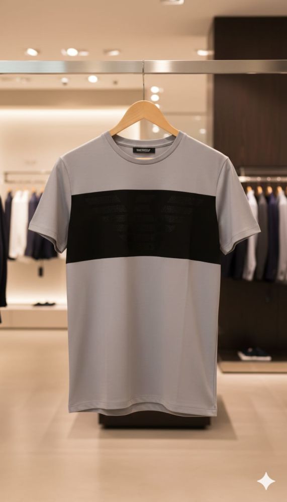 Armani Exchange Grey Premium Quality T-shirt-2