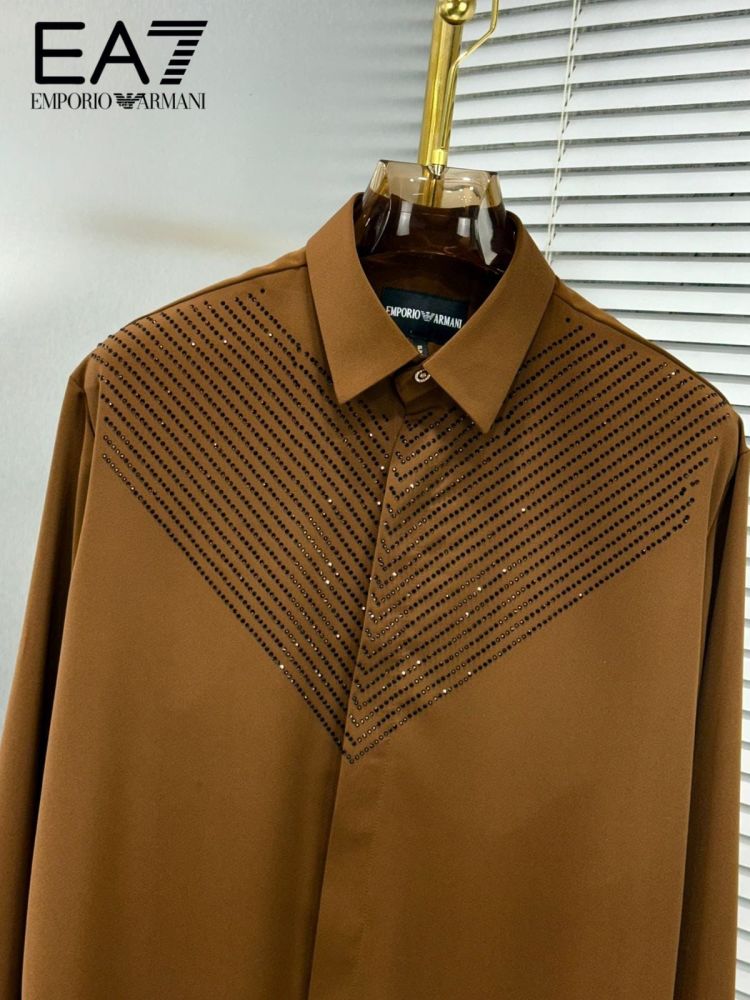 Emporio Armani Brown Premium Quality Shirt-1